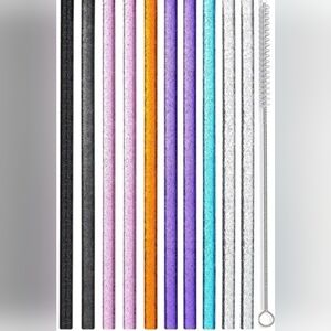 Pack Of Sparkling Glitter Straws (10) for Stanley 30/40 Oz Quencher Brand New!